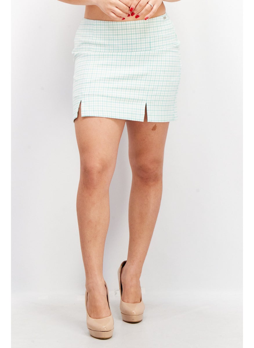 Women Checkered Mini Skirt, Green - pzsku/Z24ECA648806FA27C68A0Z/45/_/1724350979/07f1d00f-64b7-4800-a231-9400a48b8e0b