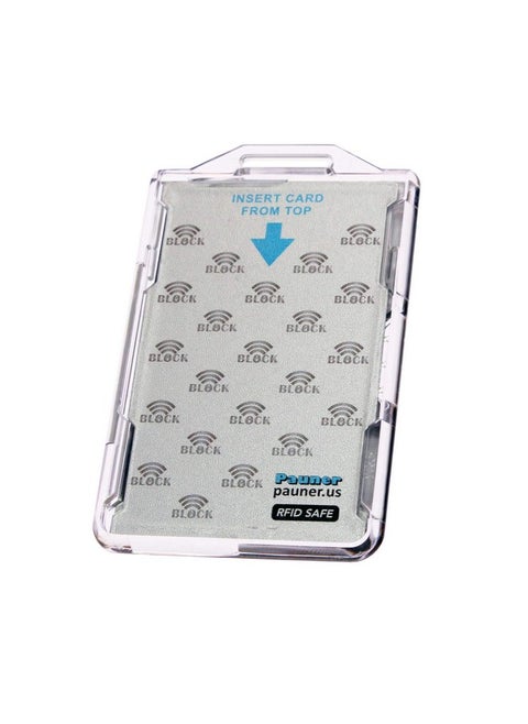 Rfid Blocking Id Badge Holder Rfid Safe Cac Card Protector Id Holder For 2 Cards For Twic Card Piv Credentials Hspd 12 Fed Id Card Lincpass Smart Card (1)