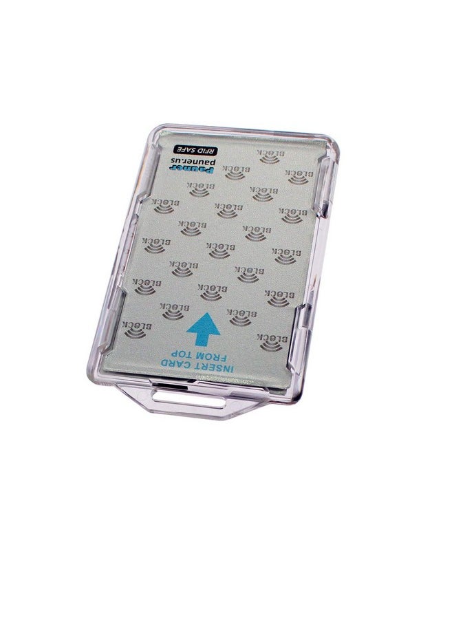 Pauner - Rfid Blocking Id Badge Holder Rfid Safe Cac Card Protector Id Holder For 2 Cards For Twic Card Piv Credentials Hspd 12 Fed Id Card Lincpass Smart Card (1) - Image 1