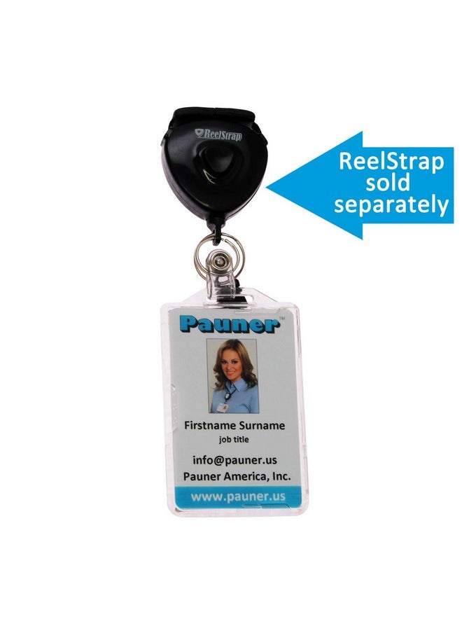 Pauner - Rfid Blocking Id Badge Holder Rfid Safe Cac Card Protector Id Holder For 2 Cards For Twic Card Piv Credentials Hspd 12 Fed Id Card Lincpass Smart Card (1) - Image 1