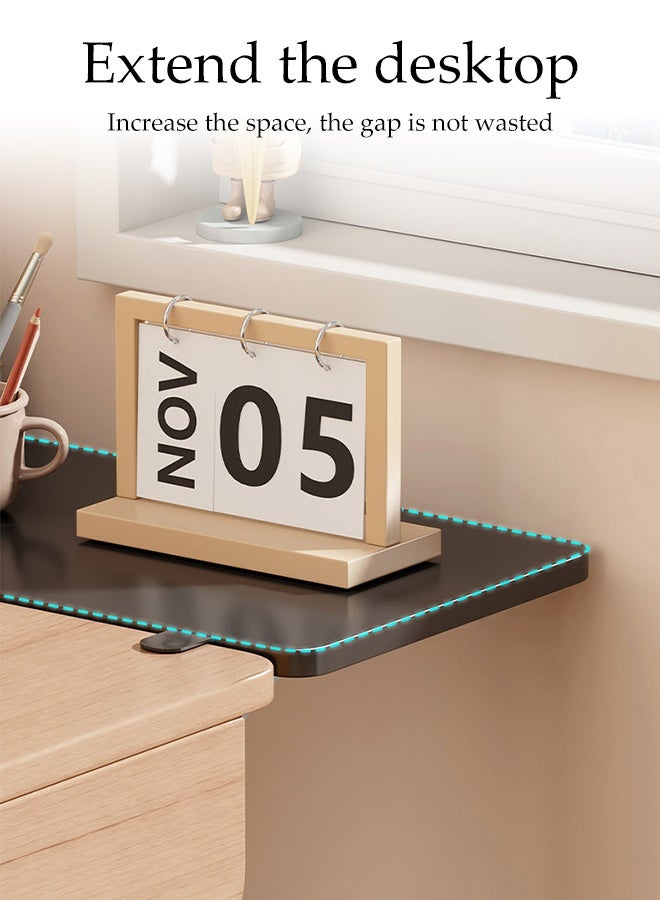 DUNISO لوحة تمديد سطح المكتب، بدون ثقب، صينية تمديد مكتبية مريحة - رف تمديد مثبت على الطاولة لدعم ذراع الكمبيوتر لراحة وإنتاجية المكتب المنزلي - Image 5