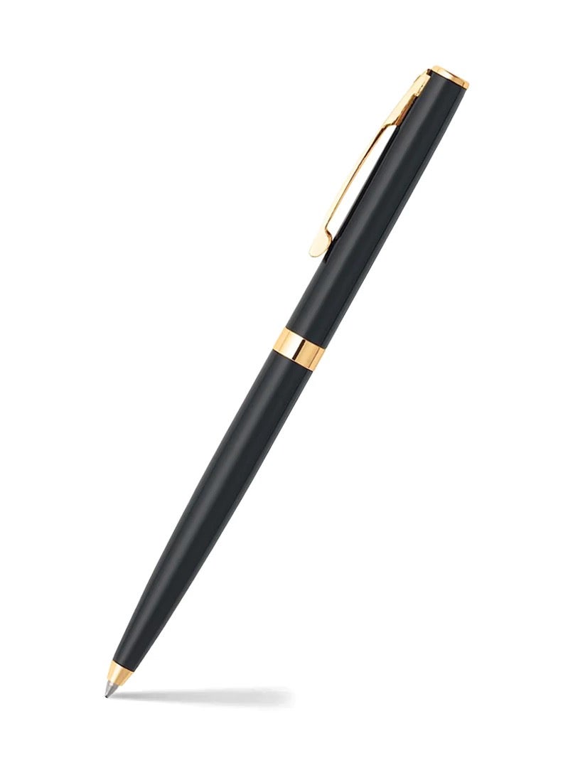 Sheaffer® SAGARIS 9471 Gloss Black Ballpoint Pen With Gold Tone Trim - Image 1