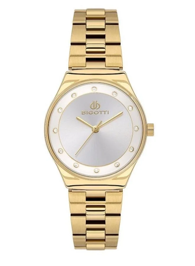 BIGOTTI Bigotti - Raffinato Women Watch | Stainless Steel Band |Brass Case | Analog | Round Dial | Mineral Glass | Japanese Quartz | Water Resistant 30 Meters