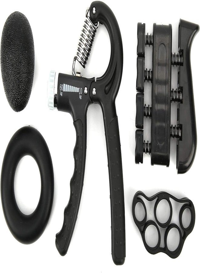 GOTTIDO 5 Pieces Hand Grip Strength Training Kit with Finger Exerciser, Grip Ring, Grip Ball, Finger Stretcher, Bad Storage Hand Grip Exerciser for Wrist, Finger, Strength Training forearm - Image 3