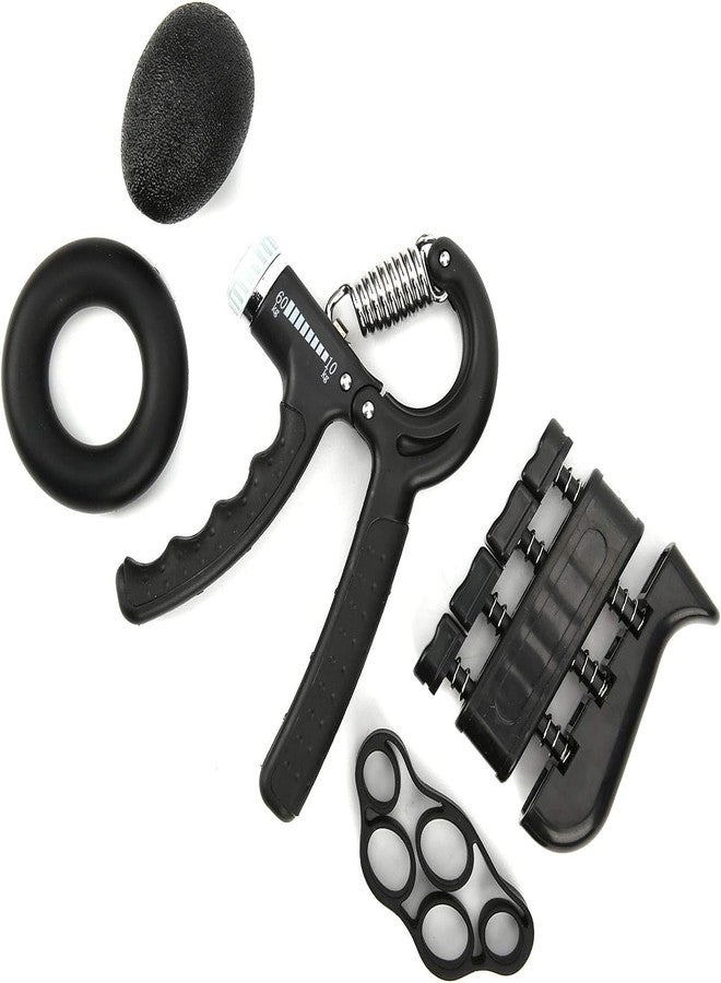 GOTTIDO 5 Pieces Hand Grip Strength Training Kit with Finger Exerciser, Grip Ring, Grip Ball, Finger Stretcher, Bad Storage Hand Grip Exerciser for Wrist, Finger, Strength Training forearm - Image 1