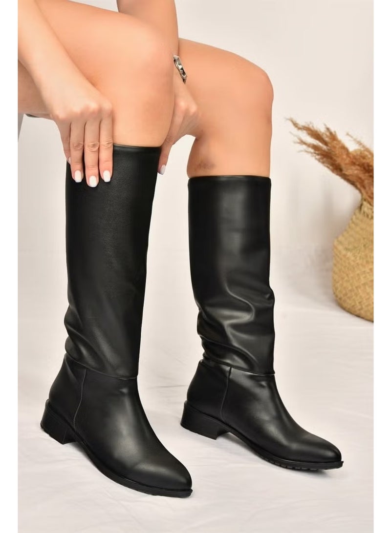 Fox Shoes أحذية نسائية كاجوال مسطحة سوداء L72660909 - Image 2