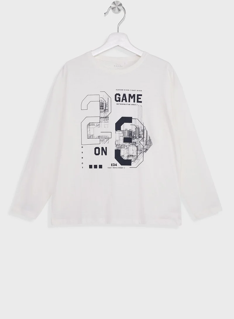 NAME IT Kids Slogan Graphic T-Shirt