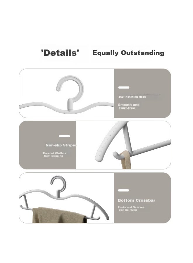 JD.com Jd Original Non-slip Short Neck Hangers Clothes Hanger Drying Rack For Home Use Balcony Non-marking Clothes Support, Pack Of 10 - Image 5