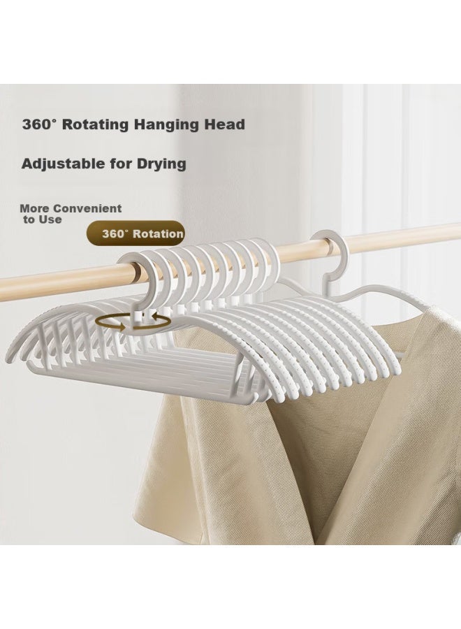 JD.com Jd Original Non-slip Short Neck Hangers Clothes Hanger Drying Rack For Home Use Balcony Non-marking Clothes Support, Pack Of 10 - Image 2