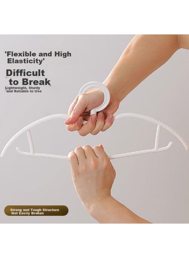 JD.com Jd Original Non-slip Short Neck Hangers Clothes Hanger Drying Rack For Home Use Balcony Non-marking Clothes Support, Pack Of 10 - Image 4