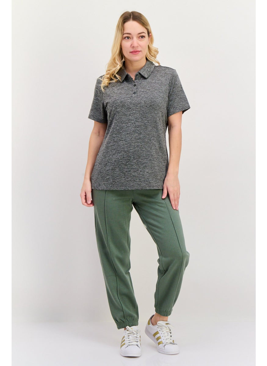 Women Sportswear Fit Short Sleeve Outdoor Polo Shirt, Grey - pzsku/Z24ED1E06C3D4C1942BF9Z/45/_/1737642504/9570da7e-847b-4fff-9593-3a72c5909da0