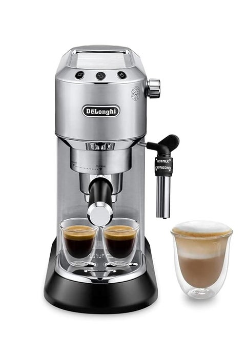 DeLonghi Dedica Style Pump Espresso Coffee Machine | Espresso, Cappuccino, Latte & More Recipe Options| Coffee Maker Machine for Home