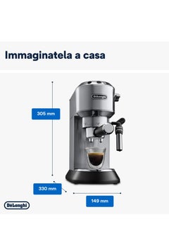 De'Longhi DeLonghi Dedica Style Pump Espresso Coffee Machine | Espresso, Cappuccino, Latte & More Recipe Options| Coffee Maker Machine for Home  - Image 3