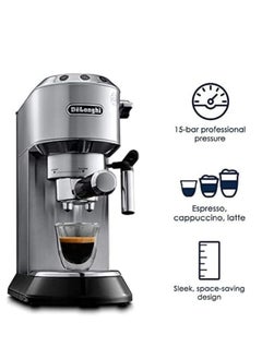 De'Longhi DeLonghi Dedica Style Pump Espresso Coffee Machine | Espresso, Cappuccino, Latte & More Recipe Options| Coffee Maker Machine for Home  - Image 4