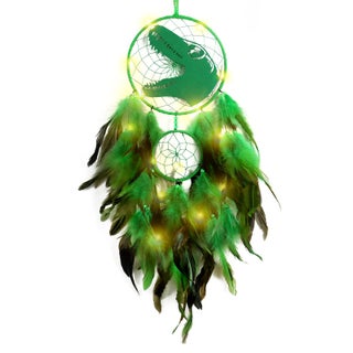 LOMOHOO Dinosaur Dream Catcher for Kids Feather Dream Catchers with LED Light Handmade Home Decor Wall Hanging with Double Ring for Nursery Boy Bedroom Birthday Gift - pzsku/Z24ED2F9F79861073C1FFZ/45/1749492346/0cd77a7d-2234-40a3-9307-ddb7d2ae5b5f