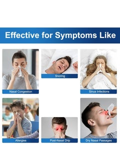 waterpulse Nasal Wash Salt Nasal Rinse Mix Allergic Rhinitis Relief Nose Cavity Protector Irrigation Adults Children Nose Cleaner  - Image 3
