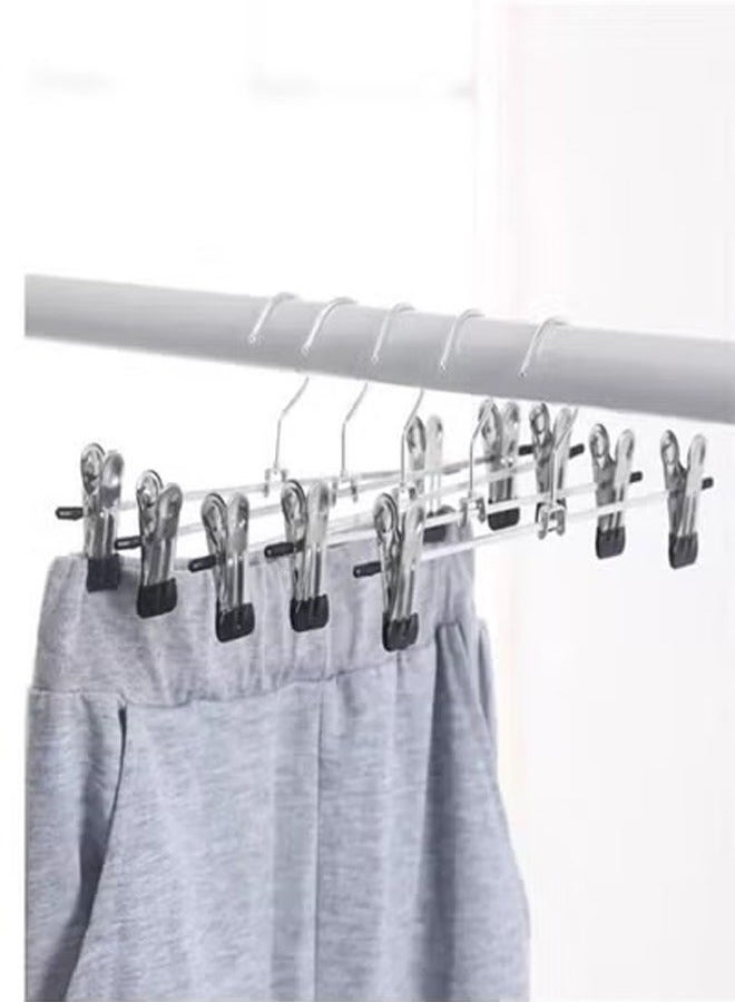 KLNAMAEAAN 20-Pieces Strong Clothes Hanger Drying Rack For Trouser Skirt Pants Non-Slip Stainless Steel - Image 3