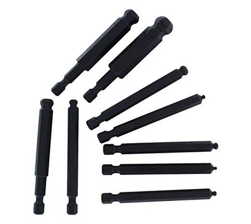 Bondhus 10899 Set of 9 Balldriver Power Bits sizes 212mm
