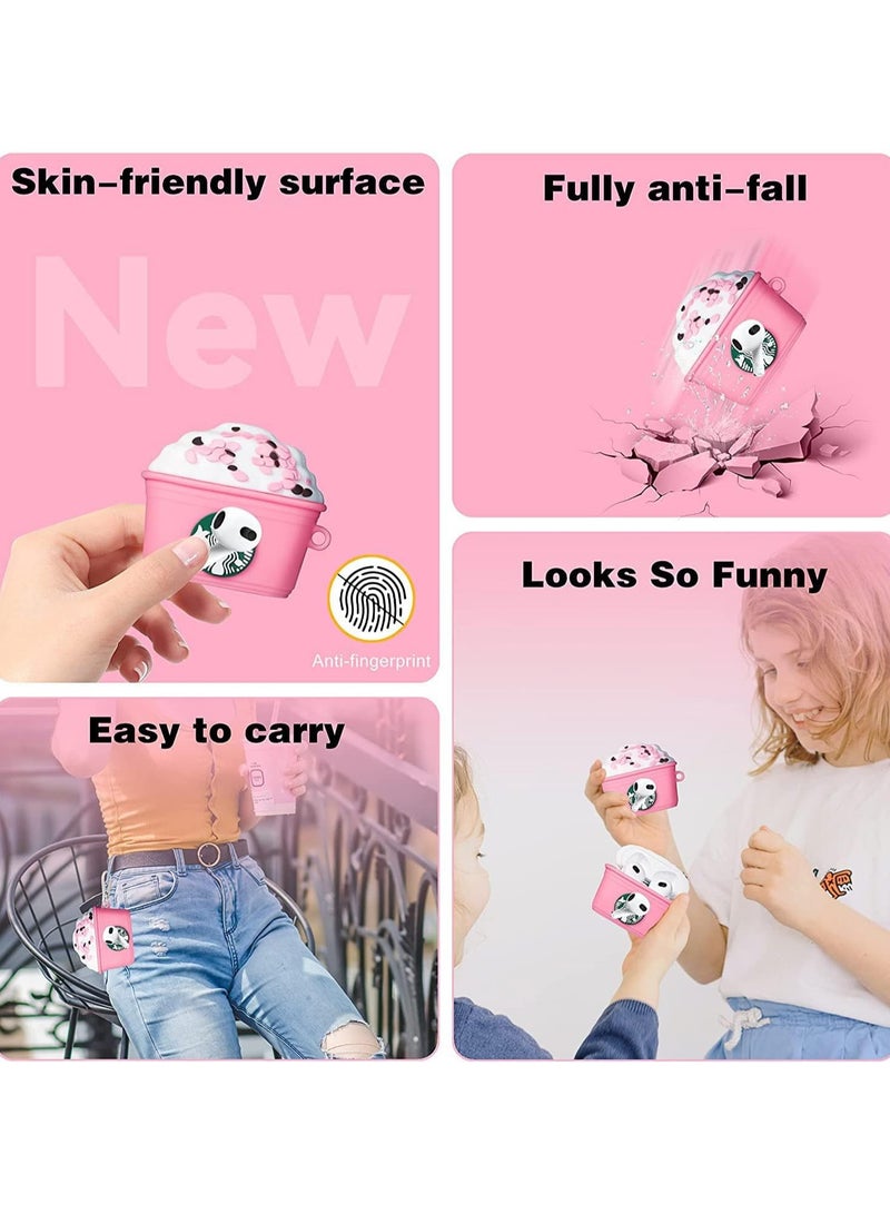 Case Soft Silicone Shockproof Cover for Apple Airpods Pro 2 New 3D Cute Cartoon Creative Fun Case Skin with Keychain Design - Image 3