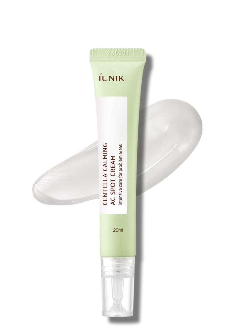 IUNIK 81 Concentrated Centella Calming Gel Acne Spot Cream wAHA BHA PHA Salicylic Acid Niacinamide Tea Tree OilFree Blemish Pimple Lightweight for Adults  Teens 67 Oz Sensitive Acneprone skin