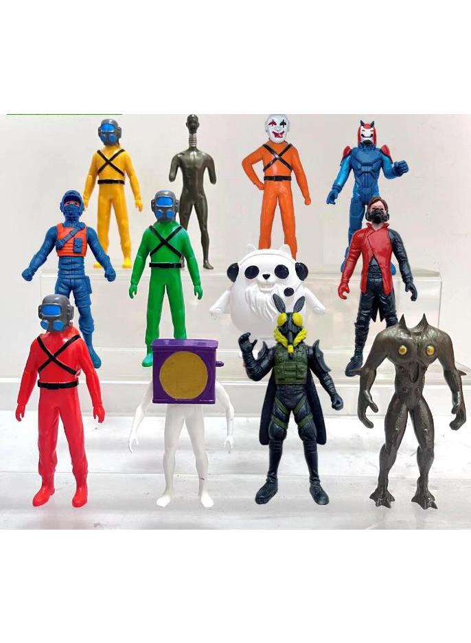 general 12 Pcs 2-4 Inch Lethal Company Game Cartoon Toy Set Best Gift for Kids Adults Fans Children's Day Gift