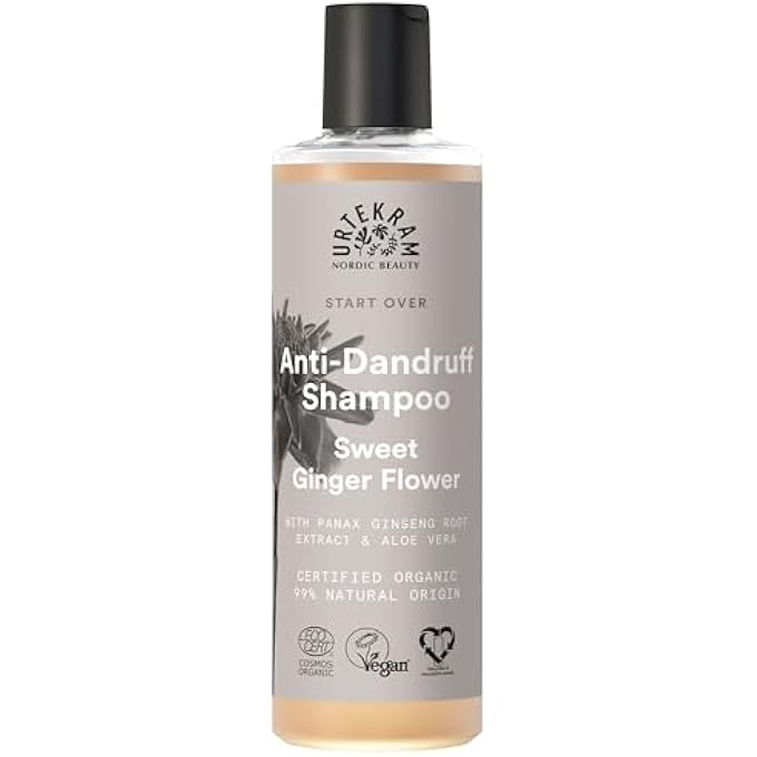 Urtekram SWEET GINGER FLOWER - START OVER, ANTI-DANDRUFF SHAMPOO 250 ML - Image 2