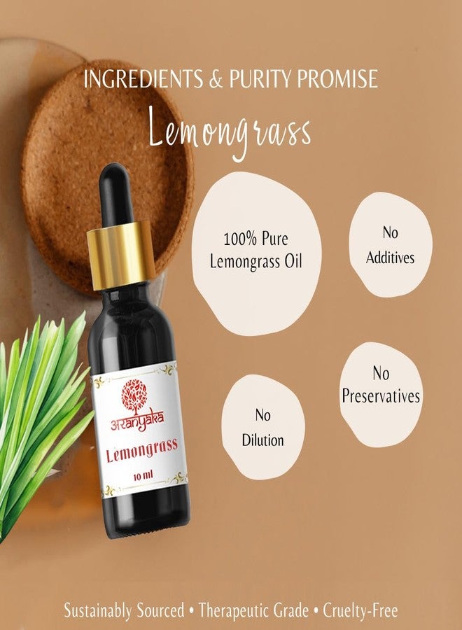 Aranyaka Pure Lemongrass Essential Oil, 10 ml, Natural and Preservative Free - Image 5