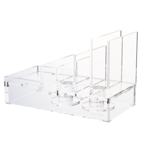 RUSSELL+HAZEL RUSSELLHAZEL Acrylic Tech Collator Charging Station for Phone Tablets and Earbuds Desk Accessories 8 x 4 x 5 - Image 1