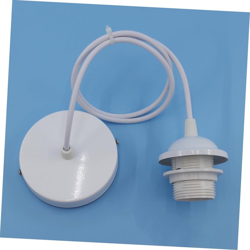 White LED Lamp Holder with Cord for Screw Type Bulbs Easy Installation - Image 3