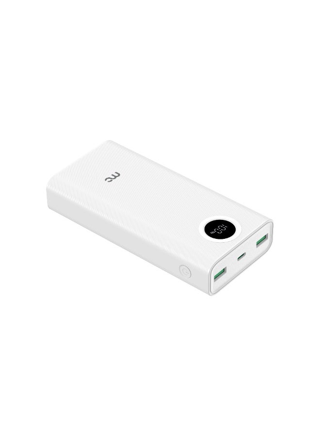ماي كاندي PB-D220 Powerbank 20,000mAh | 22.5W Fast Charging | Type-C PD & USB-A Output | Slim Portable Charger – White - Image 1