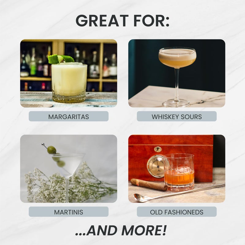 A Bar Above 14-Piece Professional Bartender Gift Set, Premium Barware Accessories, for Home Bar, Bartending Gift Kit, Includes Shaker, Jigger, Strainers, and More - Image 2
