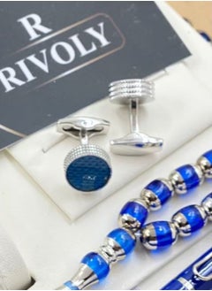 Rivoly Men's stainless steel set consisting of a watch, a rosary, a pen and cufflinks  - Image 3