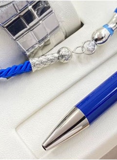 Rivoly Men's stainless steel set consisting of a watch, a rosary, a pen and cufflinks  - Image 5