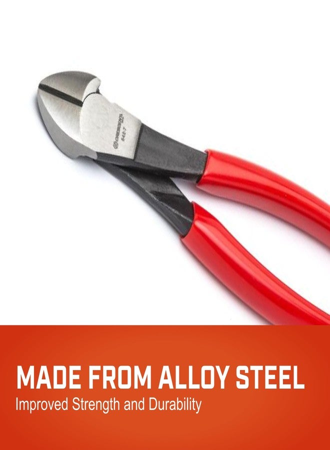 كريسنت كماشة Crescent 5427CVN عالية التحمل لقطع المفاصل الصلبة قطريًا مقاس 7 بوصات، بمقبض مبطن، - Image 2