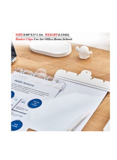Excefore 4 Pack Large Bag Clips with Magnet, Large Bag Clips for Food Storage, Food Clips with Air Tight Seal Grip, Suitable for Bread Bags, Snack Bags and Food Bags (White, Transparent)  - Image 2