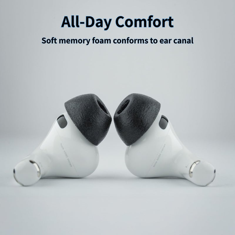 Comply TrueGrip MAX | Premium Memory Foam Replacement Earbud Tips for Apple AirPods Pro Gen 3 | Long Lasting Comfort, MAX Durability, Secure Fit, Superior Noise Isolation| Black (Large) (3 Pairs) - Image 3