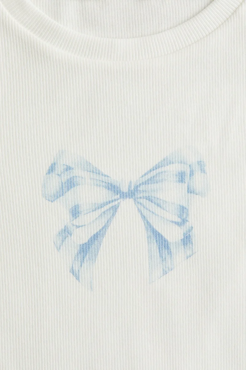 H&M Print-motif cotton top