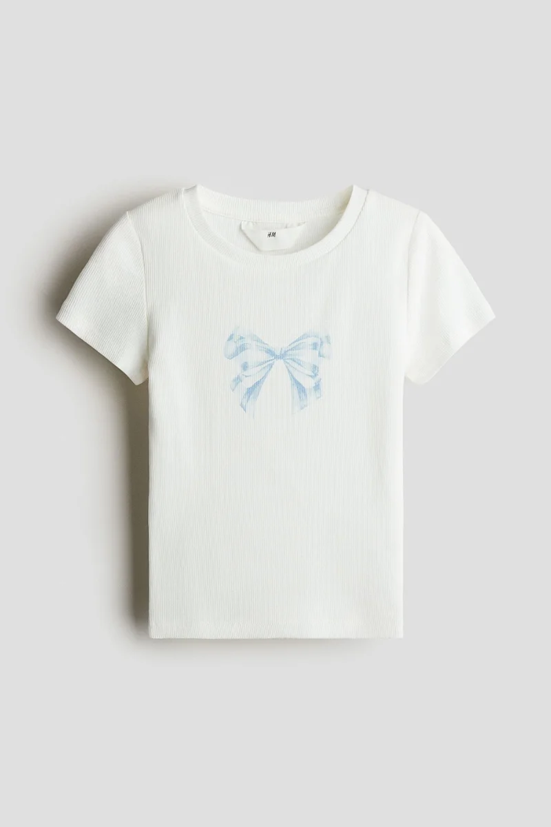 H&M Print-motif cotton top