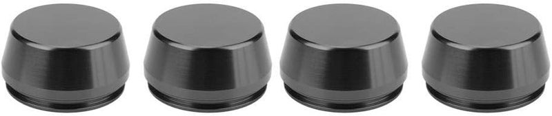 klarako Hub Cap 4pcs 56mm/2.2in Universal Wheel Rim Center Cap Hub Cover Aluminum Alloy Modified Part (black) - Image 3