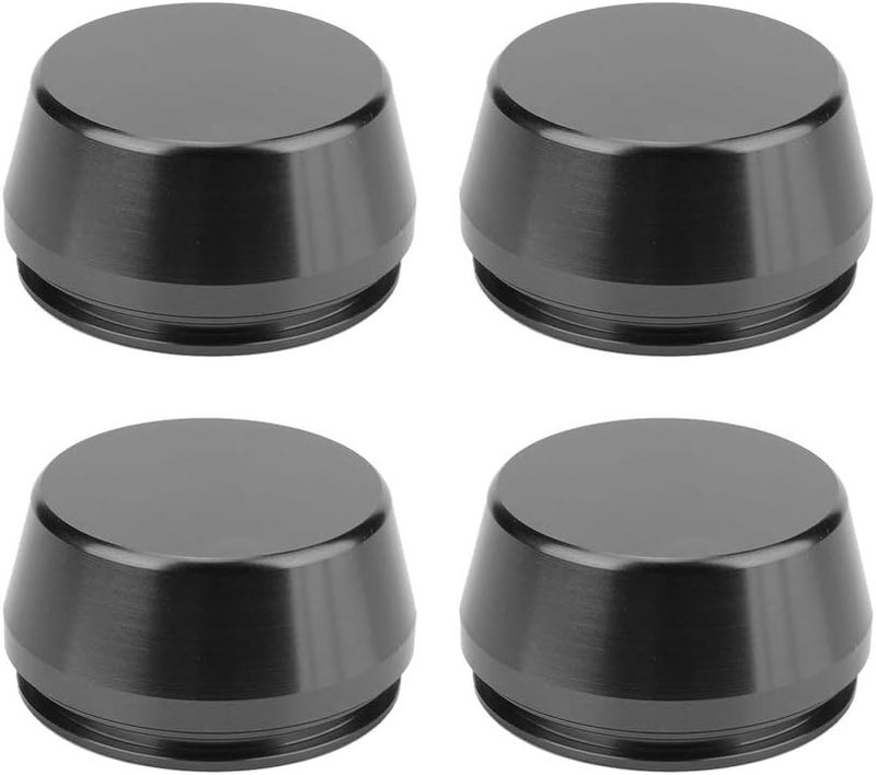 klarako Hub Cap 4pcs 56mm/2.2in Universal Wheel Rim Center Cap Hub Cover Aluminum Alloy Modified Part (black) - Image 1