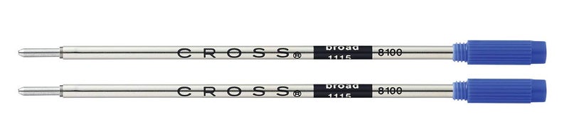 Cross Ballpoint Pen Refill - Blue - Broad - Dual Pack - Image 2