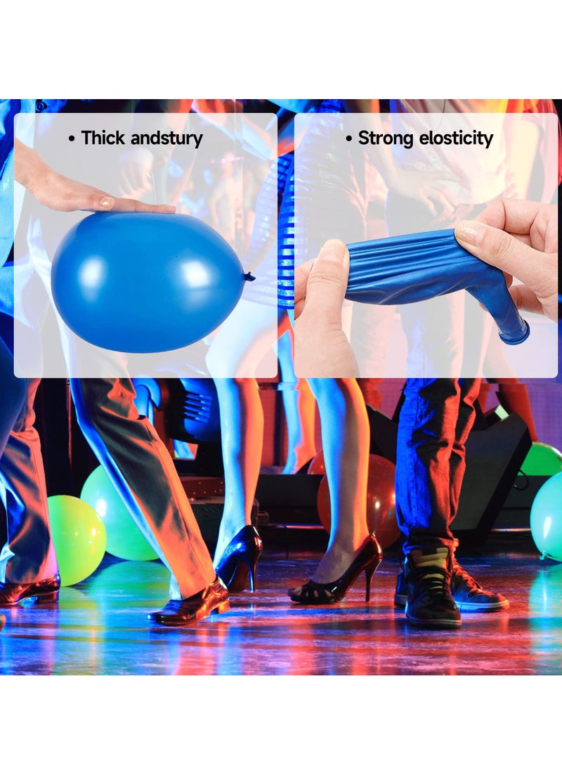 SOLARAE 300 Pcs UV Neon Balloons - Glow in the Dark Party Balloons for Birthdays, Weddings, and Blacklight Parties - Image 4