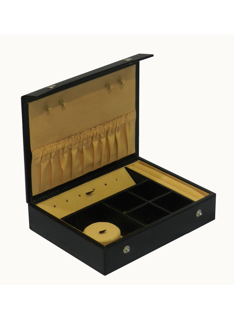 LAVERI LEATHER - Laveri Jewellery Box Ring Necklace Earring Bracelet Storage Box Leather Multifunction Jewelry Organizer Box - Image 1