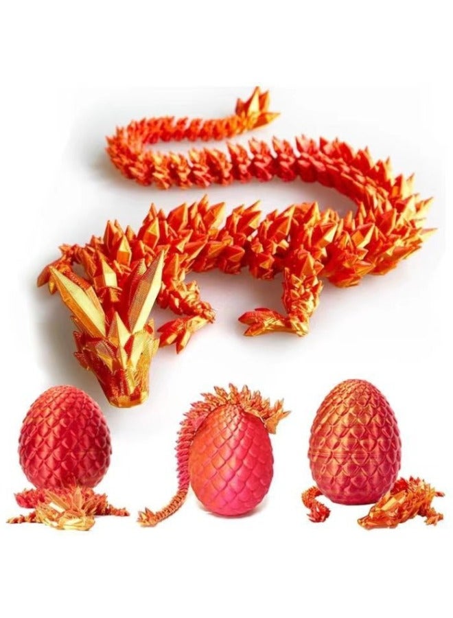 PineFor Apple Dragon Egg Explosions 3d Printing High-end Ornaments Creative Simulation Activities Can Be A Full Set Of Holiday Gifts Wholesale-Color:Yellow Green PineFor Apple Dragon Egg Horned Dragon  - Image 2