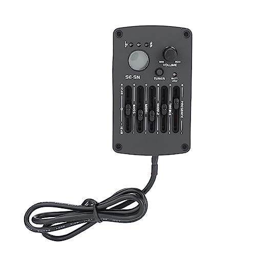 Dilwe Acoustic Guitar 5-Band EQ Equalizer with Pickup Tuner, for Acoustic Guitar, Ukulele, Bass and Other Musical Instruments - Image 3