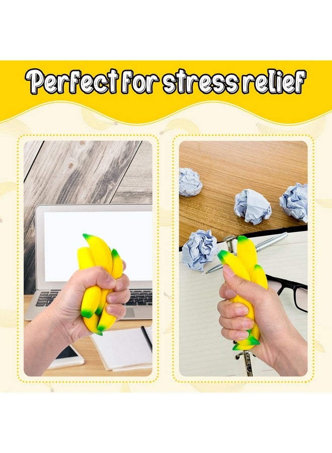 LovesTown 30Pcs Banana Stress Toys Stretchy Banana Fidget Toys Mini Squishies Banana Toys For Stress Relief Kids Adults Party Favors - Image 4