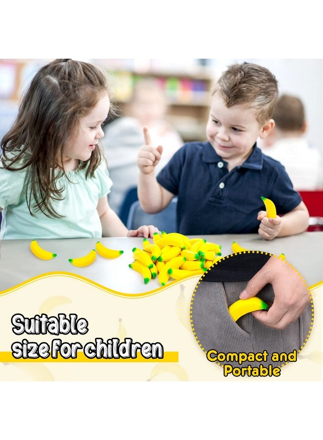 LovesTown 30Pcs Banana Stress Toys Stretchy Banana Fidget Toys Mini Squishies Banana Toys For Stress Relief Kids Adults Party Favors - Image 5