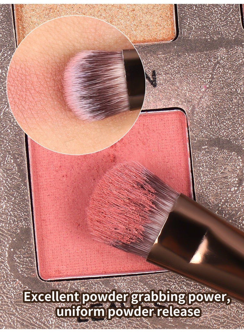 MAANGE Eye Makeup Brushes Set Professional 13pcs Brown Eyeshadow Brush Eyebrow Concealer Eyeliner Blending Brush for Makeup Premium Synthetic Eye Brush Set Brown - Image 3