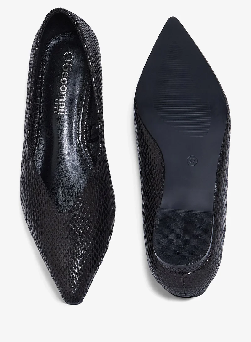 Geoomnii BLACK Geoomnii Closed Flat Shoes for Women – Comfortable Slip-On Ballet Flats for Office, Daily Wear & Casual Use for Women | Best Price UAE