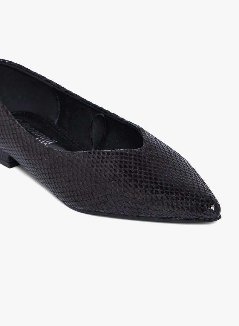 Geoomnii BLACK Geoomnii Closed Flat Shoes for Women – Comfortable Slip-On Ballet Flats for Office, Daily Wear & Casual Use for Women | Best Price UAE